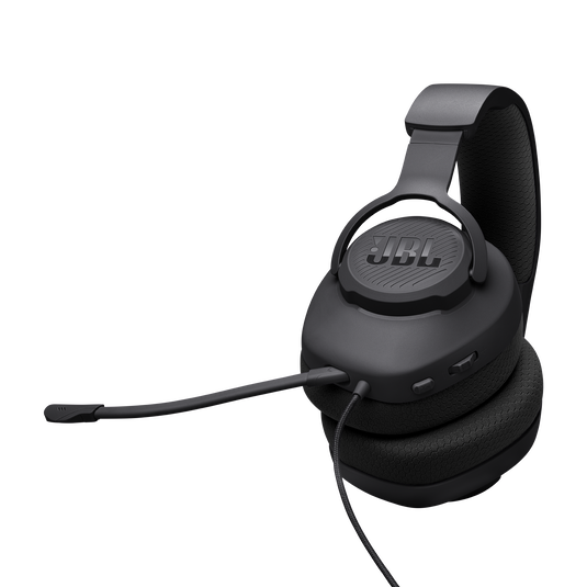 JBL Quantum 100M2 - Black - Wired over-ear gaming headset with detachable mic and mute option - Detailshot 5 image number null